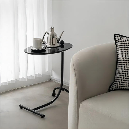 Nordic Modern Minimalist Living Room Bedroom Removable C-Type Sofa Side Table Metal Bedside Corner Table